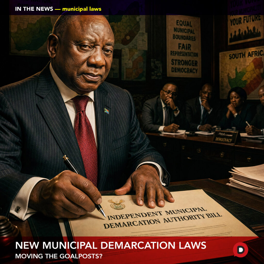 New laws will replace the country’s existing municipal demarcation framework, changing how municipal boundaries and wards are determined.