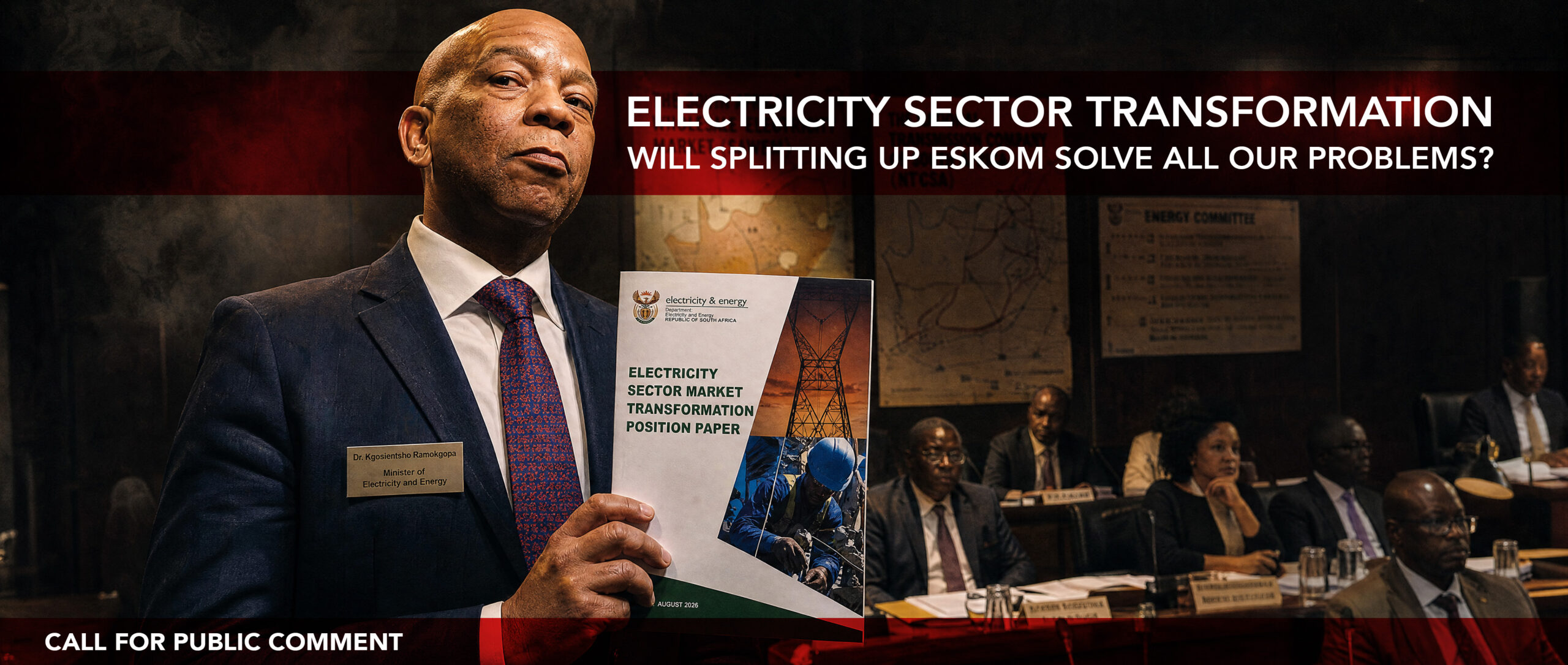 The Department of Electricity and Energy has published a structural roadmap to dismantle South Africa's single-buyer electricity model and replace it with a competitive open market